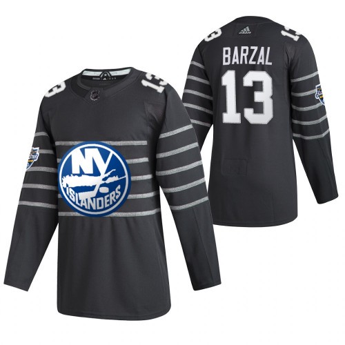 New York Islanders Trikot Mathew Barzal Grau 2020 NHL All Star